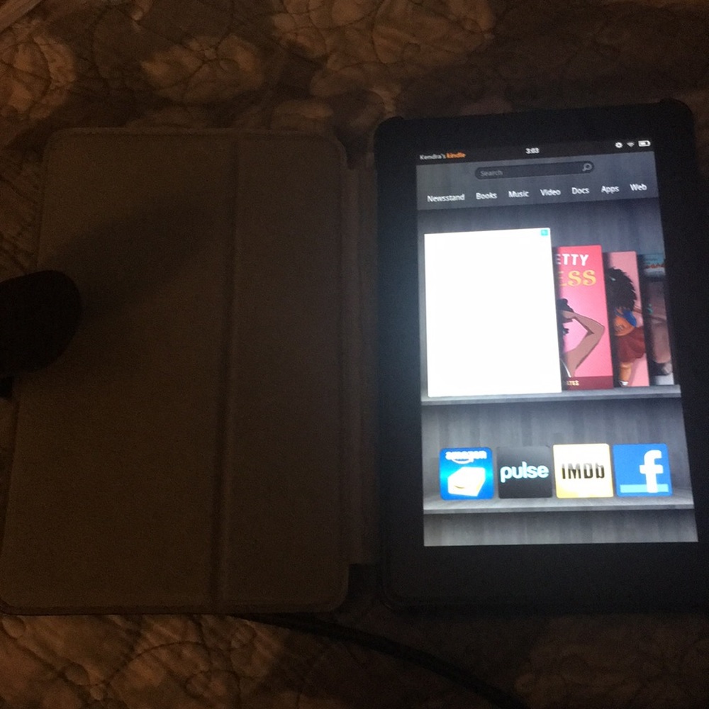 Kindle Fire Tablet with cover